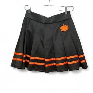 Black Skirt with Orange Pumpkin